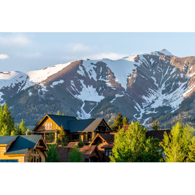 Nya Mount Crested Butte by Krblokhin - Wrapped Canvas Print
