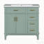 Meuble-lavabo simple 36 po avec plateau en résine Clotine-1627720550