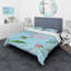 Ensemble de housse de couette rose magnifique designart-35228366
