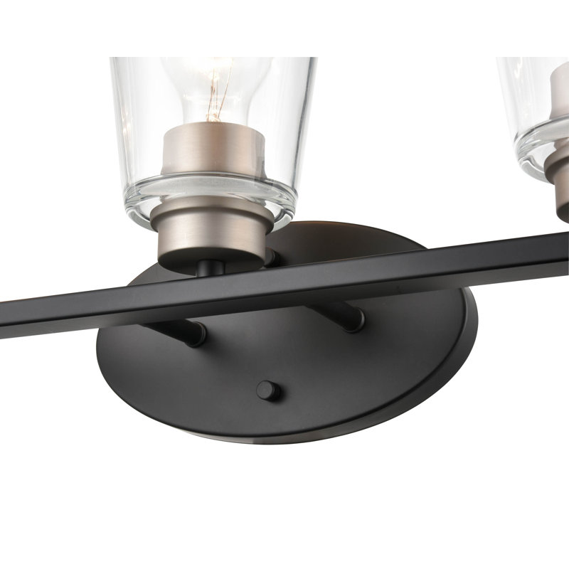 Éclairage pour meuble-lavabo à intensité variable noir mat 3 lumières Boulanger