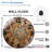 Vintage Wall Clock Retro Decorative Timepiece Home Decor Art - 12'' Modern Glass Wall Clock