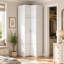 Armoire d'angle en L avec armoire supérieure