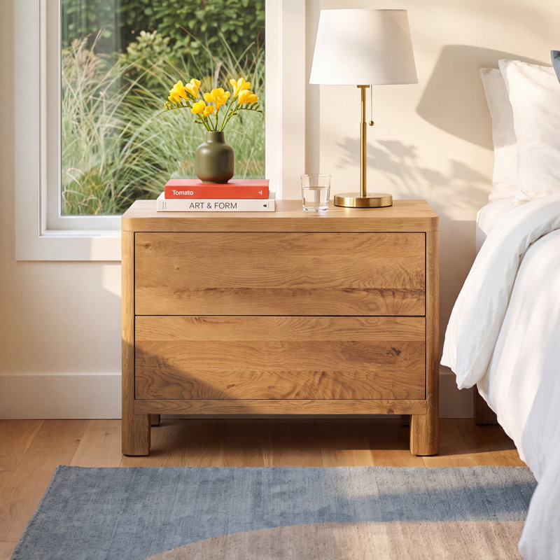 Talullah Noeline Nightstand, Worn Oak
