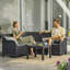 Keter Rosalie 5 Seater Corner Set - Graphite
