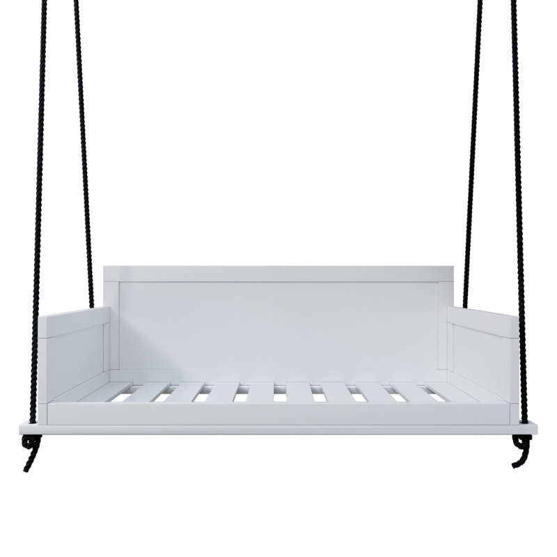 Balancelle en bois massif Nanning, 53.75", White