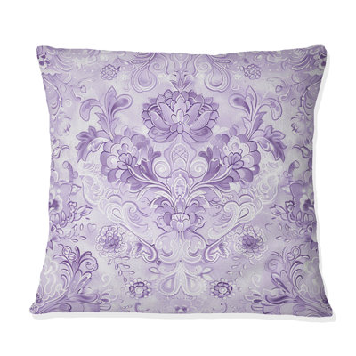 Motif de fleurs mauves élégantes - Boho