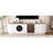 Tv Stand For, White Entertainment Center With 3 Drawers, 2 Cabinets, 1 Shelf And Metal Handles Interior Decor In , Living Room-1762989459
