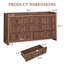 Commode double à 6 tiroirs Ailey (l 55,1 po)