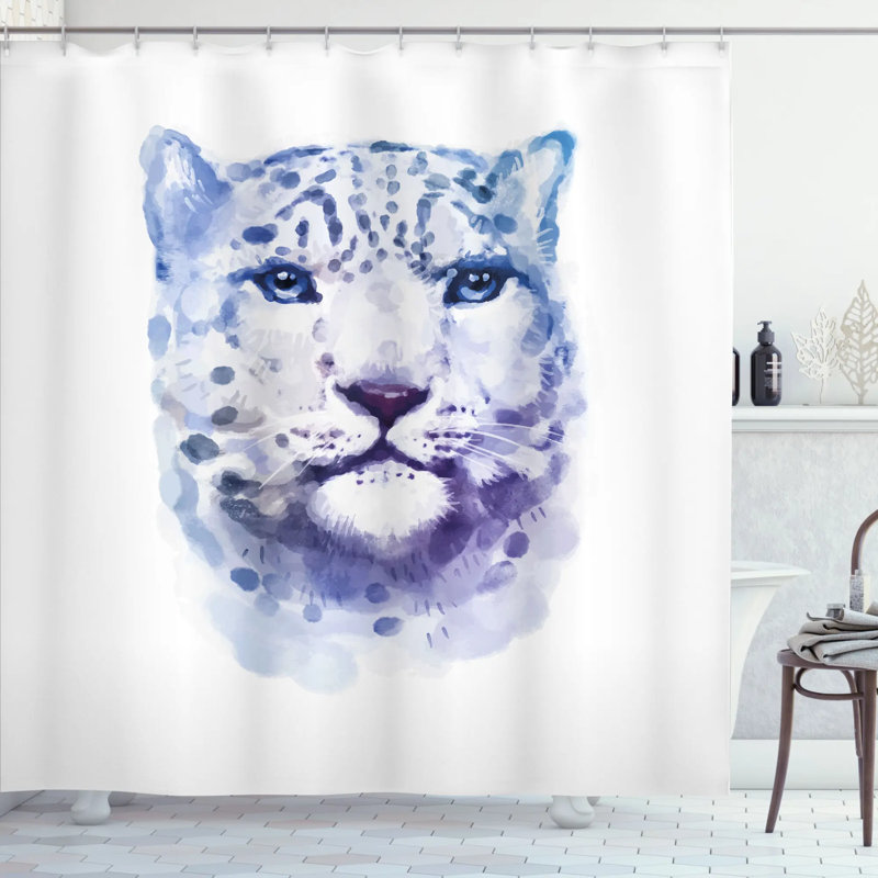 Rideau de douche simple pour chat animal, l 69 po x L 75 po
