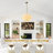 4-Light 20 Inch Classic Boho Dimmable Tiered Drum Chandelier For Kitchen Living Dining Room