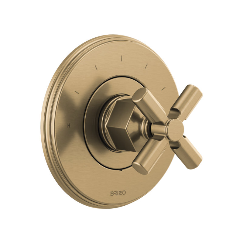 Invari™®Sensori® Thermostatic Valve Trim, Luxe Gold, Cross