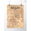 « dallas city map », reproduction d’impression sur affiche-31736676
