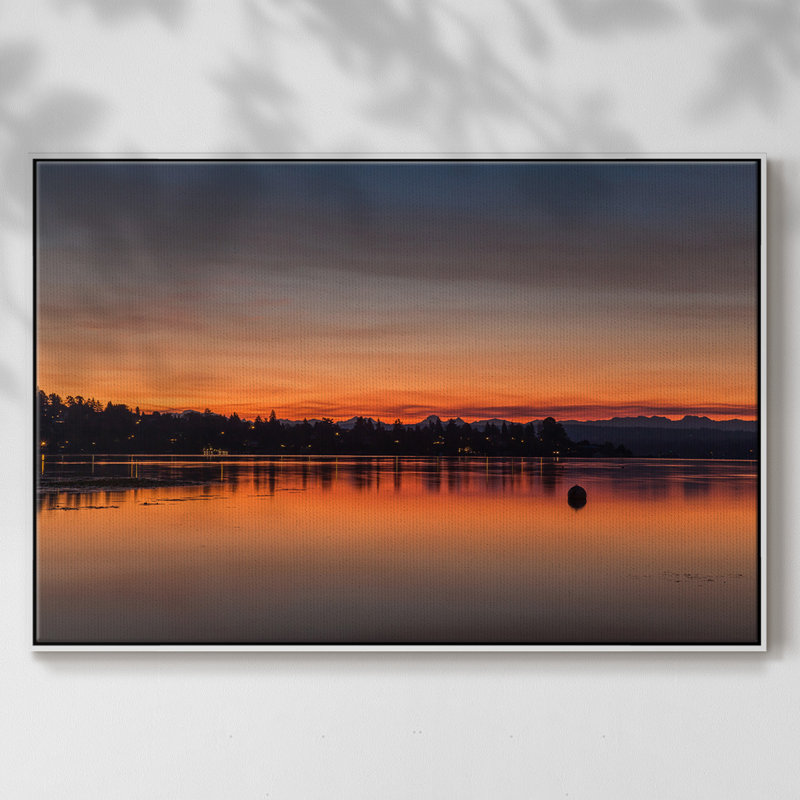 «Blaze of Glory», reproduction d'un seul cadre photo sur toile, Cadre blanc, H 25 po x l 17 po x P 2 po