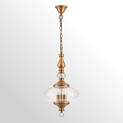 3 Lights Vintage Kitchen Island Pendant Light W 11.8 In. H 23.6 In.