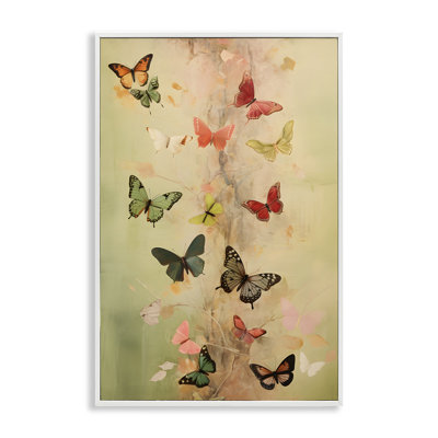 Art de la giclée flottante «Butterfly Array» par Petal Prints Design