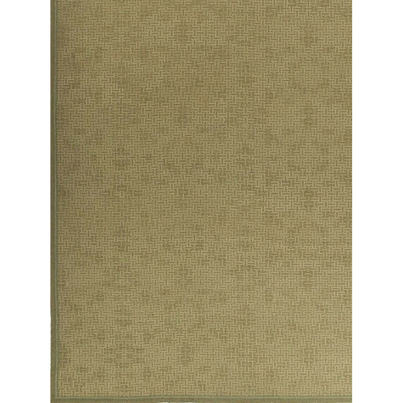 Tapis vert noué à la main de haute qualité, Rectangle 5 pi 11 po x 8 pi 11 po