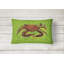Coussin intérieur/extérieur vert/brun crabe