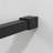 46'' W X 72'' H Walk-In Black Framed Wetroom Shower Screen Panel