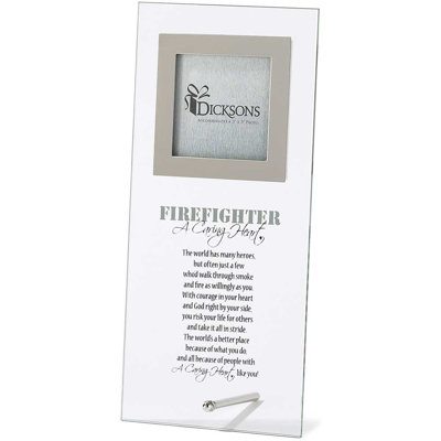 White Glass Novelty Single Picture Frame