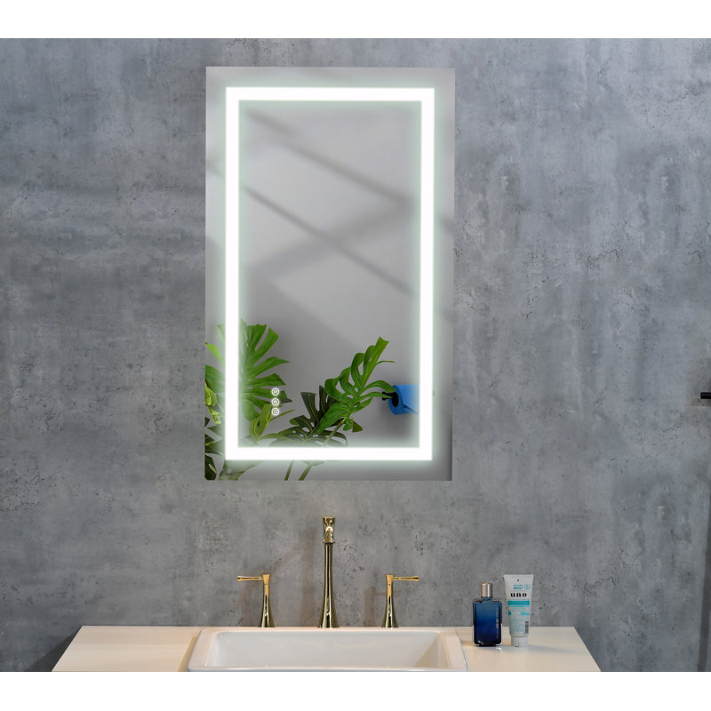 LED Bathroom Mirror 36  "x 24  " with Front and Backlight
