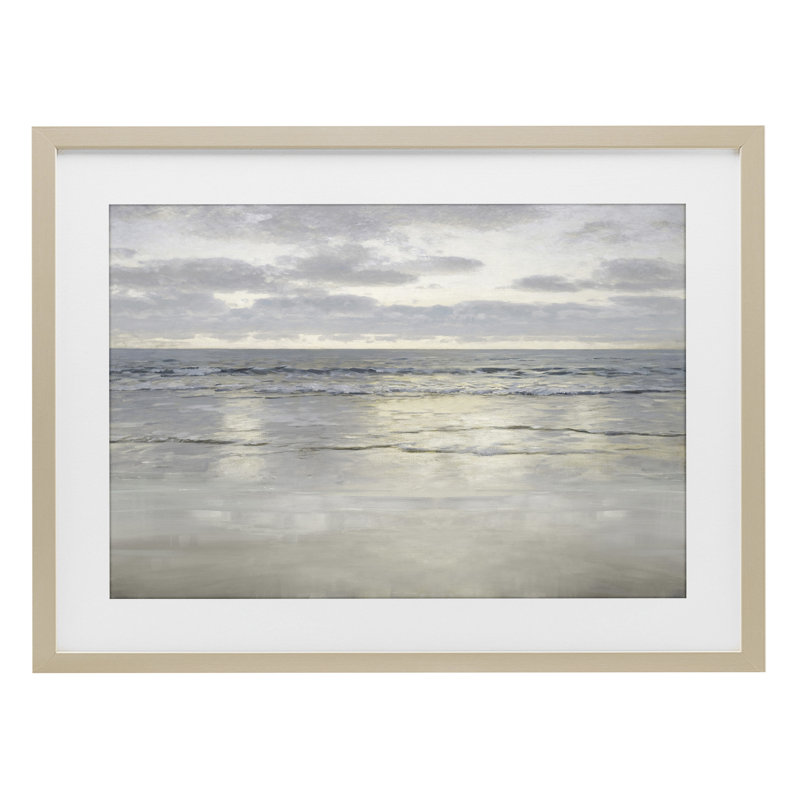 «Sunlight On The Sea», reproduction encadrée sous verre, conception de Christy McKee, H 17 po x l 23 po