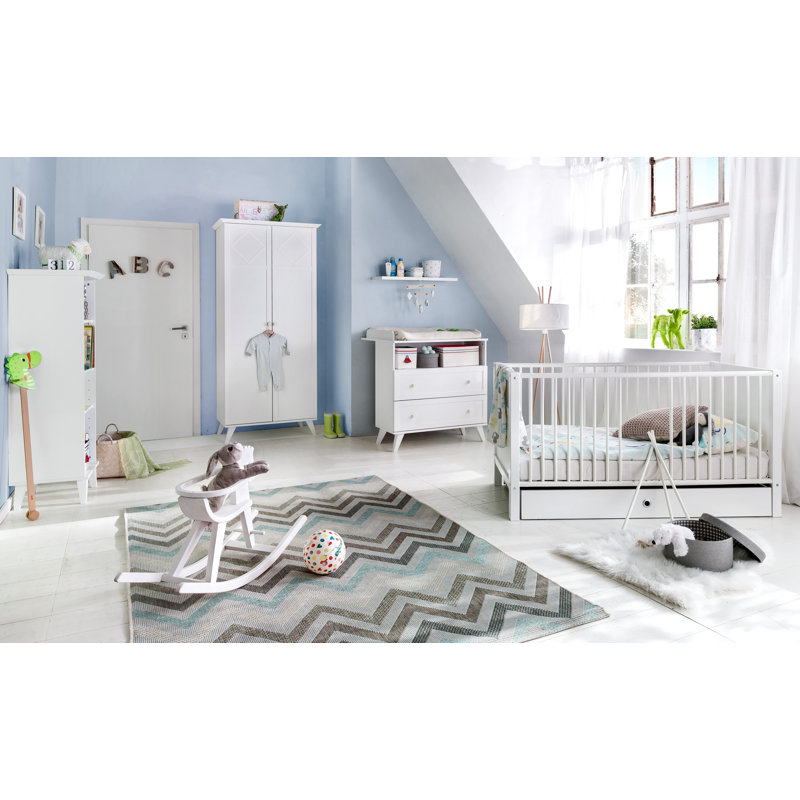 Milsom 133cm W Chest of Drawers, White