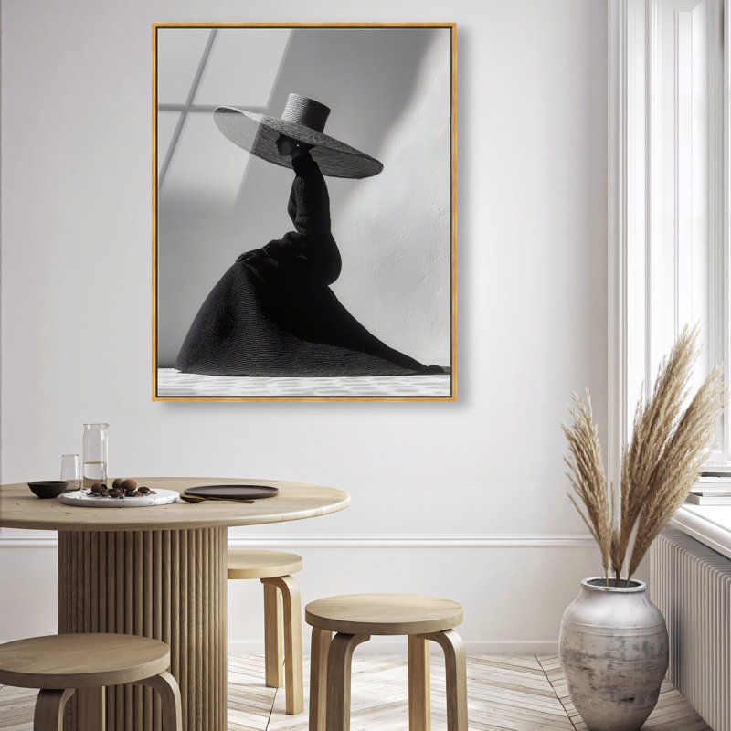 Monumental Modesty I Print, 31"H x 25"W, Gold Floater Frame