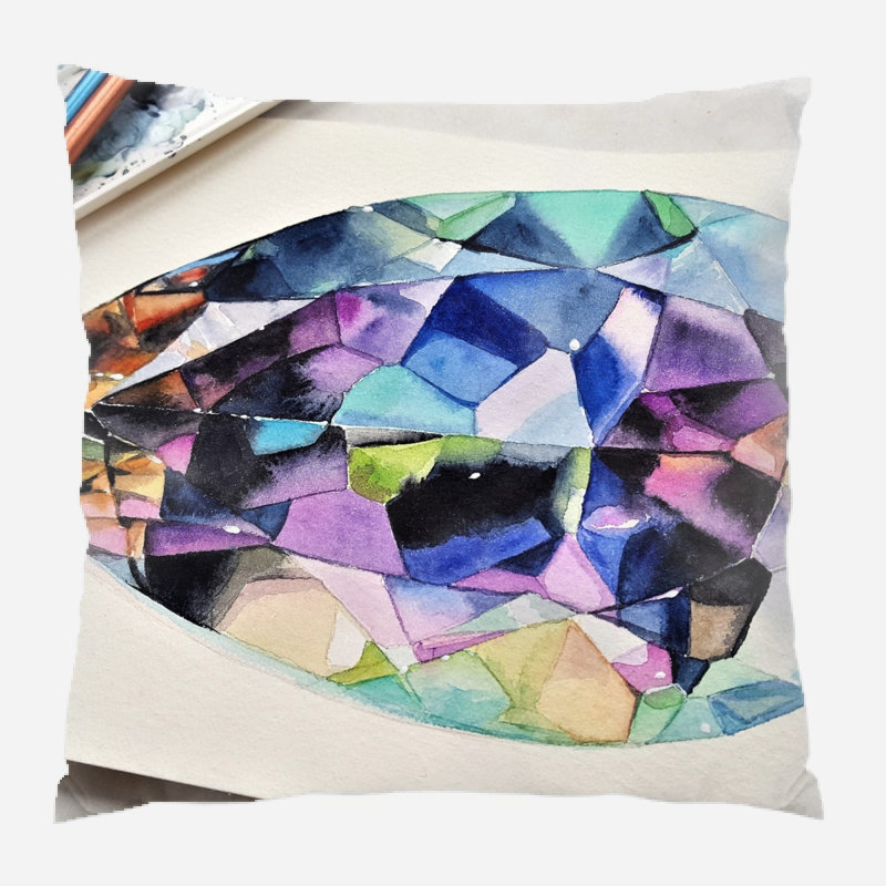 Coussin décoratif art Coova, Intérieur, Microsuède