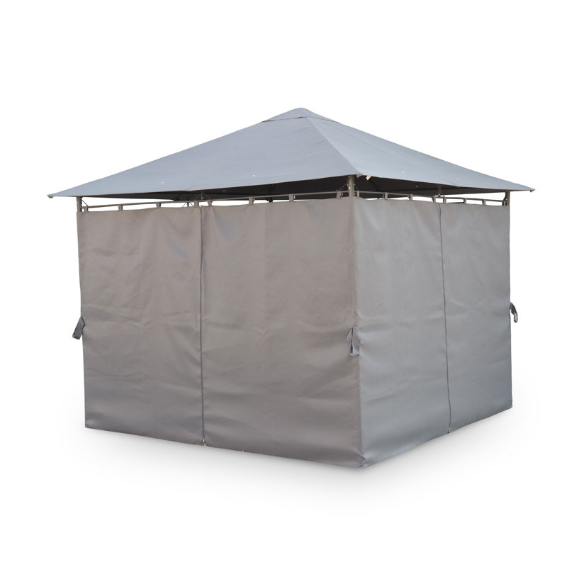 Pelagia 2.9m x 2.9m Steel Patio Gazebo, Grey
