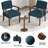 Aronas Upholstered Armchair With Solid Wood-909866302