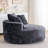 Boneless 360 Swivel Chenille Barrel Chair couch for living room Soft Oversized Bean Bag Chair Chenille Deep And Wide Seat Round Cloud Couch Memory Foam Filling Lazy Sofa For Indoor,Outdoor-665561082