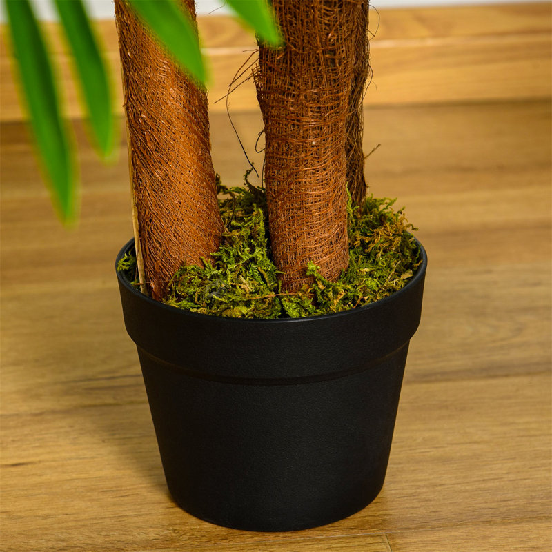 120cm Faux Palm Tree in Cement Pot