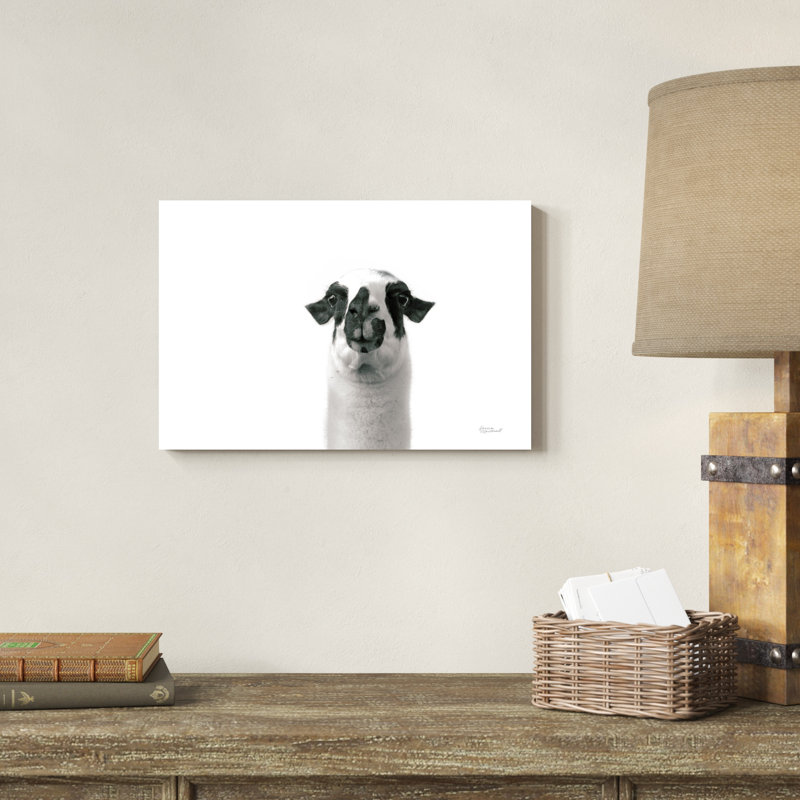 Lama adorable II, H 12 po x l 18 po x P 1,25 po