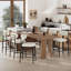 Tabouret de bar rembourré à hauteur de comptoir avec structure en métal-1760209422