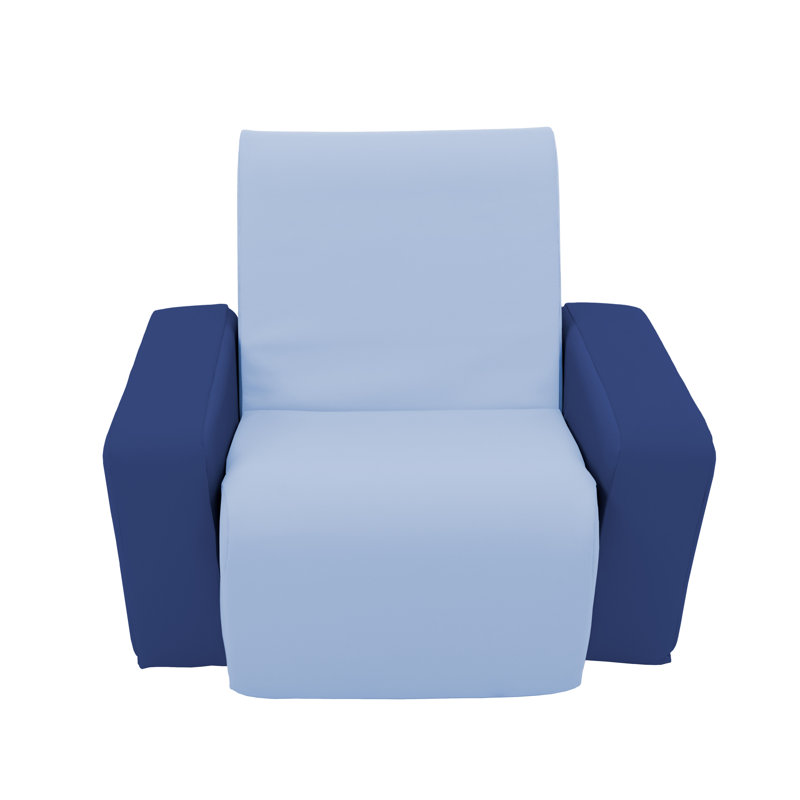 SoftScape Angled Foam Preschool Chair, Blue