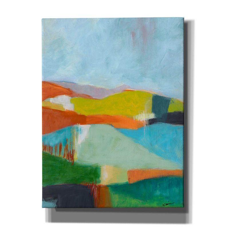 «North Bay Hills» par Jan Weiss, art mural sur toile, H 16 po x l 12 po x P 0,75 po