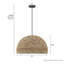 Grand luminaire suspendu 1 lumière Hunter Hillmount