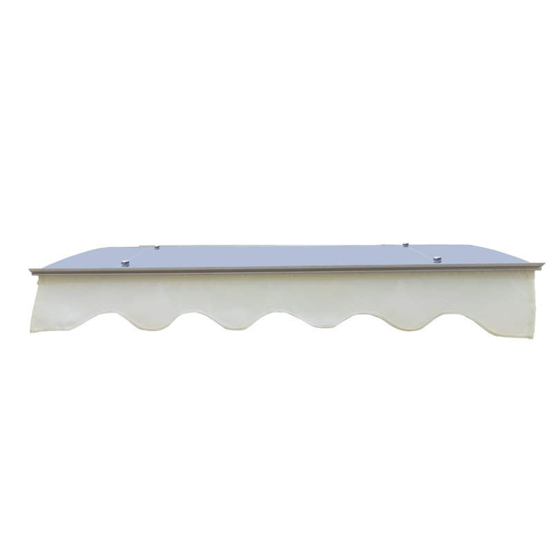 Auvent de porte de fenêtre moderne en aluminium résistant à la chaleur et à la chaleur 47 po x 34 po