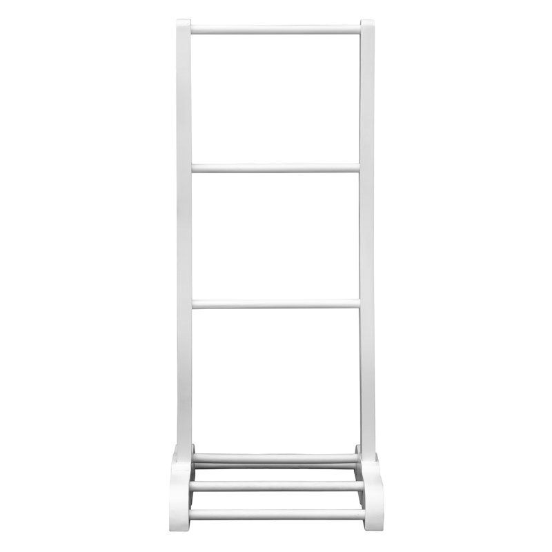 Porte-serviettes autoportant costway, Blanc