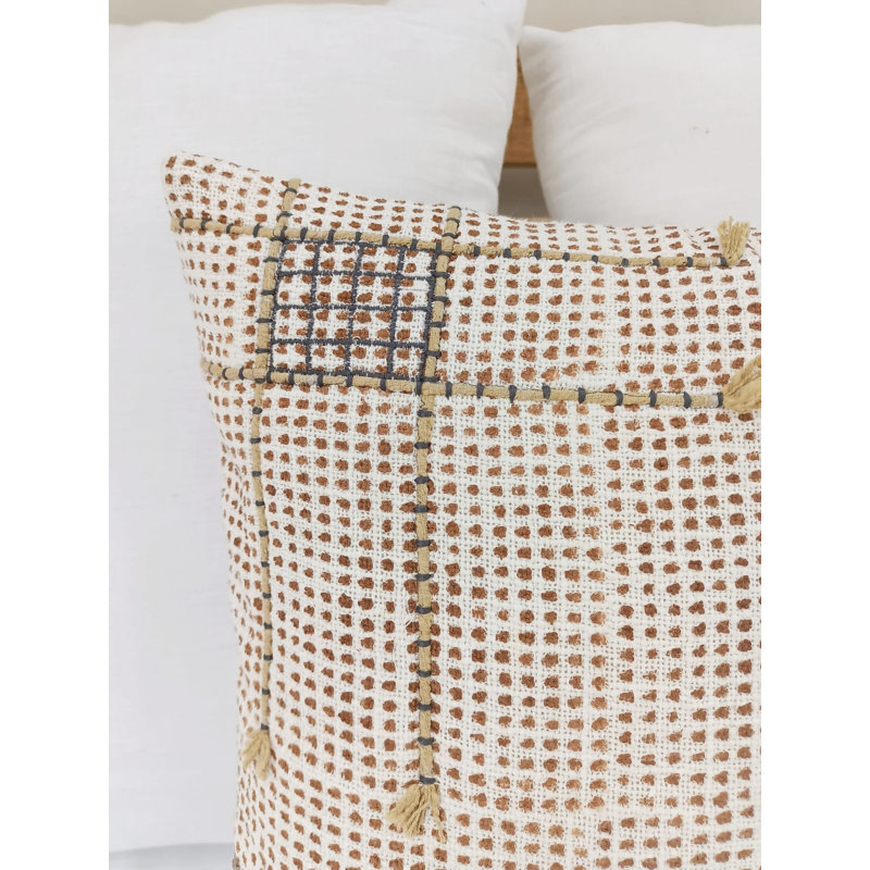 Claystone Hand Printed Pillow Cover