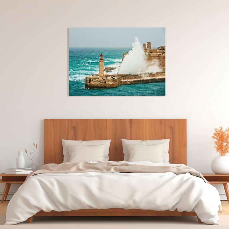 Pangea Images - Wrapped Canvas Print, Blue/White/Beige, 40cm H x 60cm W