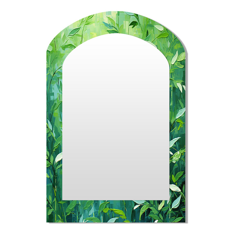 Herbs Tarragon Tales III - miroir mural décoratif asymétrique Herbs, 43 po x 33 po