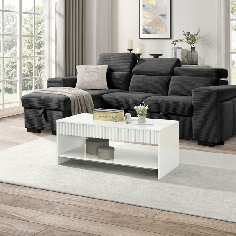 Table basse 39,4 "avec tablette ouverte Adonia