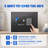 Electronic Safe Box with Key and Digital Keypad, Black Security Lock Box, Small Home Safe 0.25 Cu Ft, Heavy Duty Solid Steel, Wall or Floor Mounted, for Money Jewelry Documents