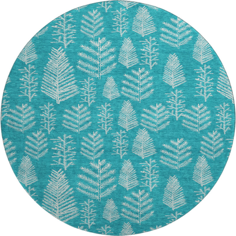 Tapis de qualité supérieure lavable à la machine AMF1813, Rond 8 pi