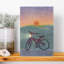 "Vélo au coucher du soleil"-129716339