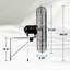 Ventilateur mural oscillant Hurricane Pro-103819947