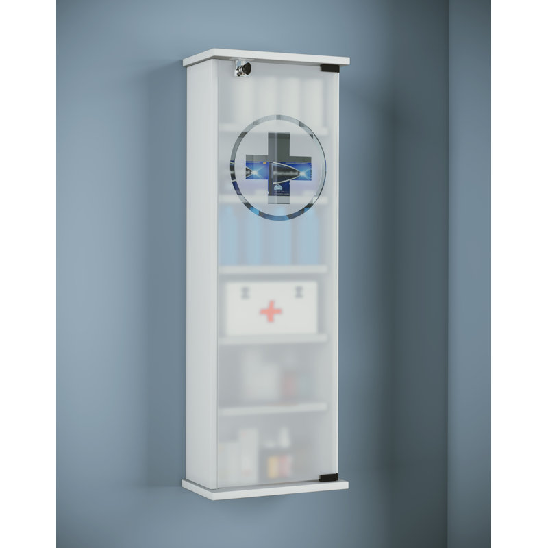Rachaba Mirrored Medicine Cabinet, White
