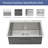 33 Inch Topmount Sink - 33" X 22" X 9" Drop In Stainless Steel Kitchen Sink 16 Gauge 9 Inch Deep Single Bowl Kitchen Sink Basin, Includes Drain Assembly (No Additional Accessories)