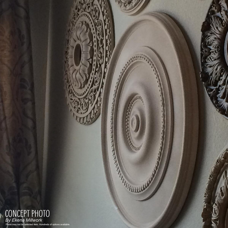 Endurathane Fairfax Ceiling Medallion, 29 7/8"OD x 1 3/8"P, Hand-Painted Americana Finish, Americana